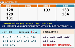 院内番号表示モニター