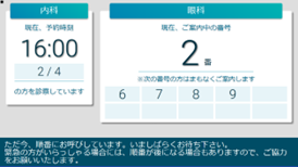 院内番号表示モニター